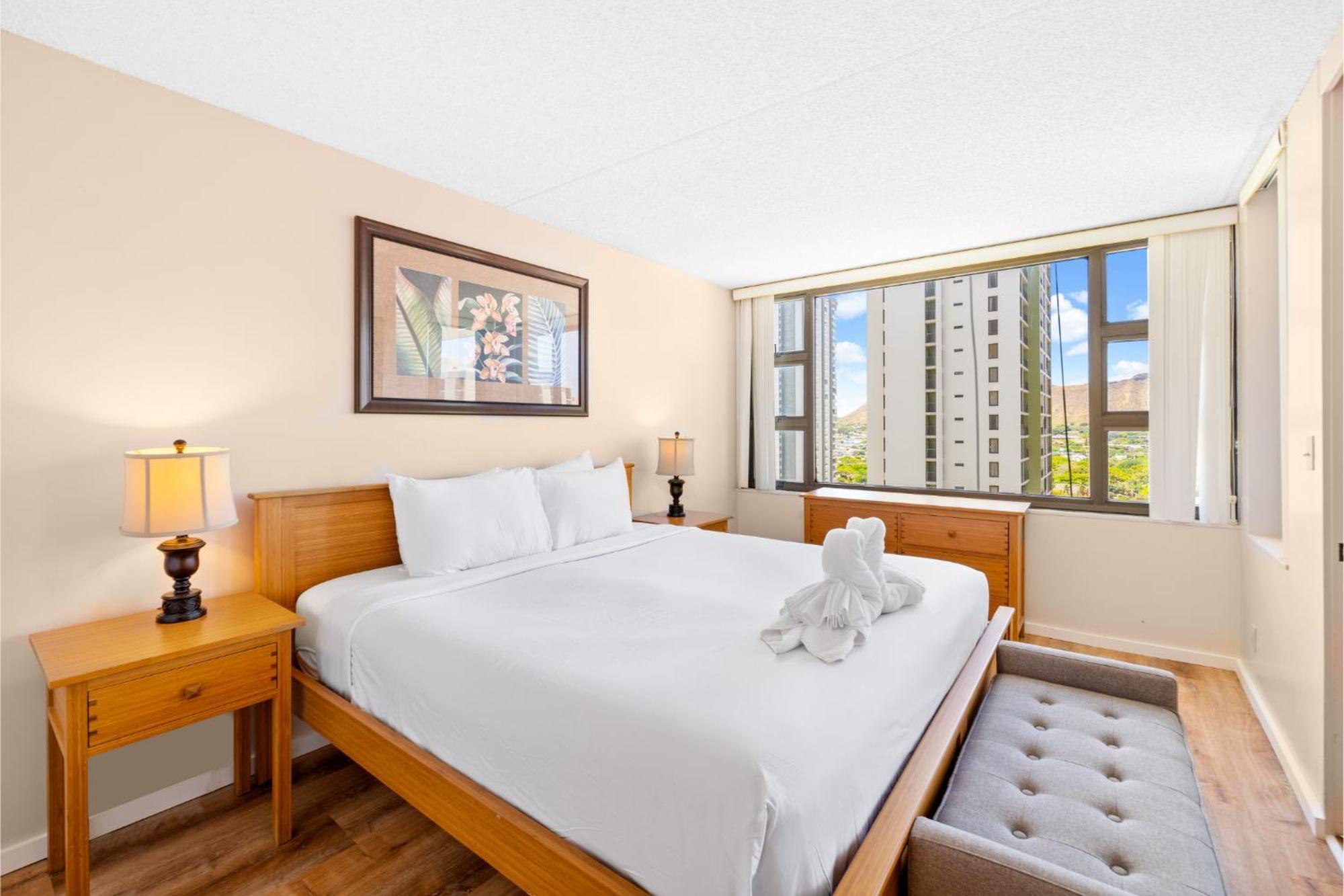 Waikiki Banyan T1-19Th Fl King Size Bed Villa Honolulu Exterior photo